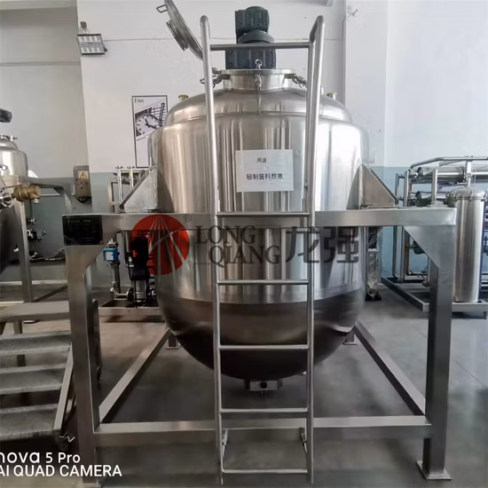 Certificado de vaso de pressão do tanque do reator de aço inoxidável disponível